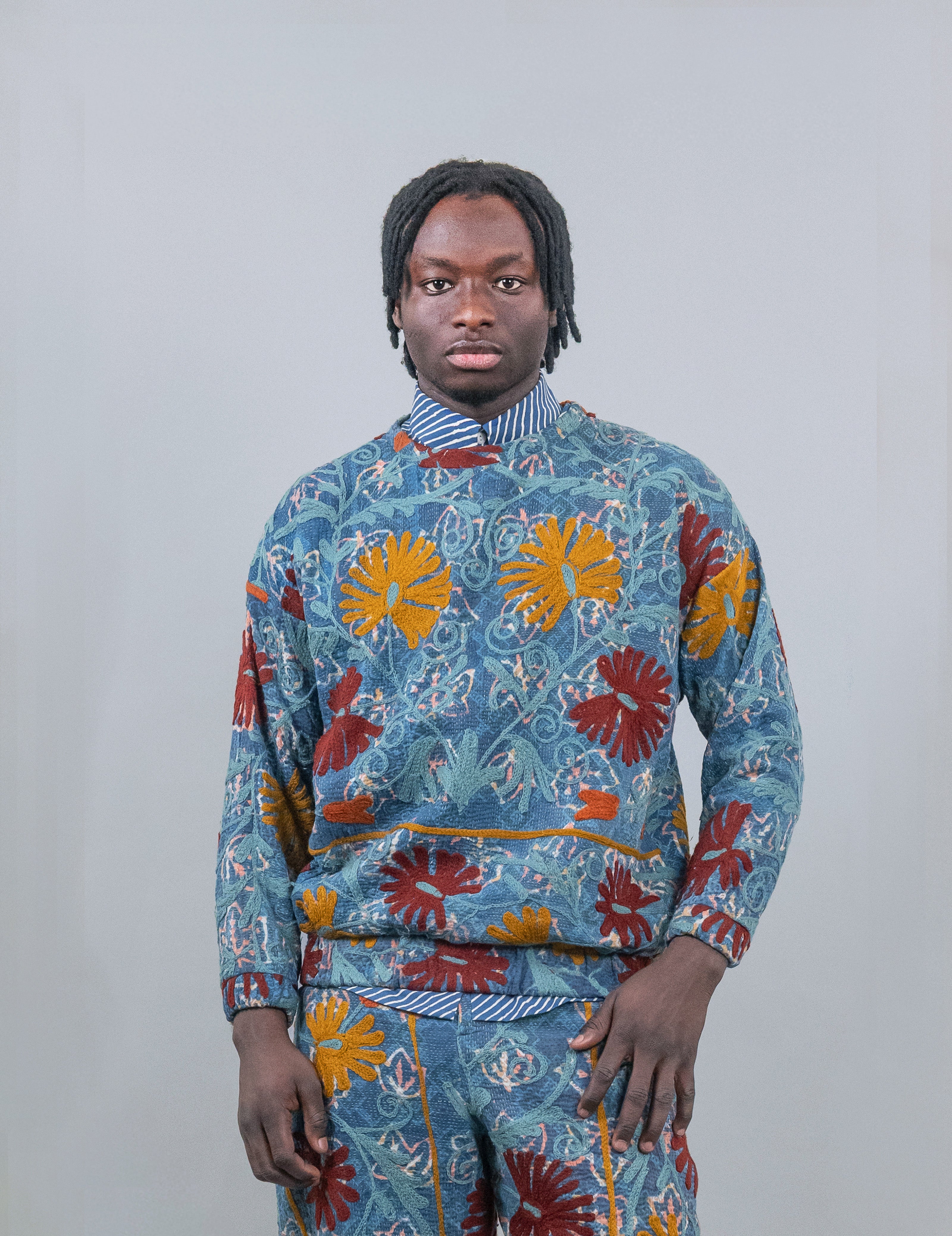 Sweat Raga Suzani Bleu