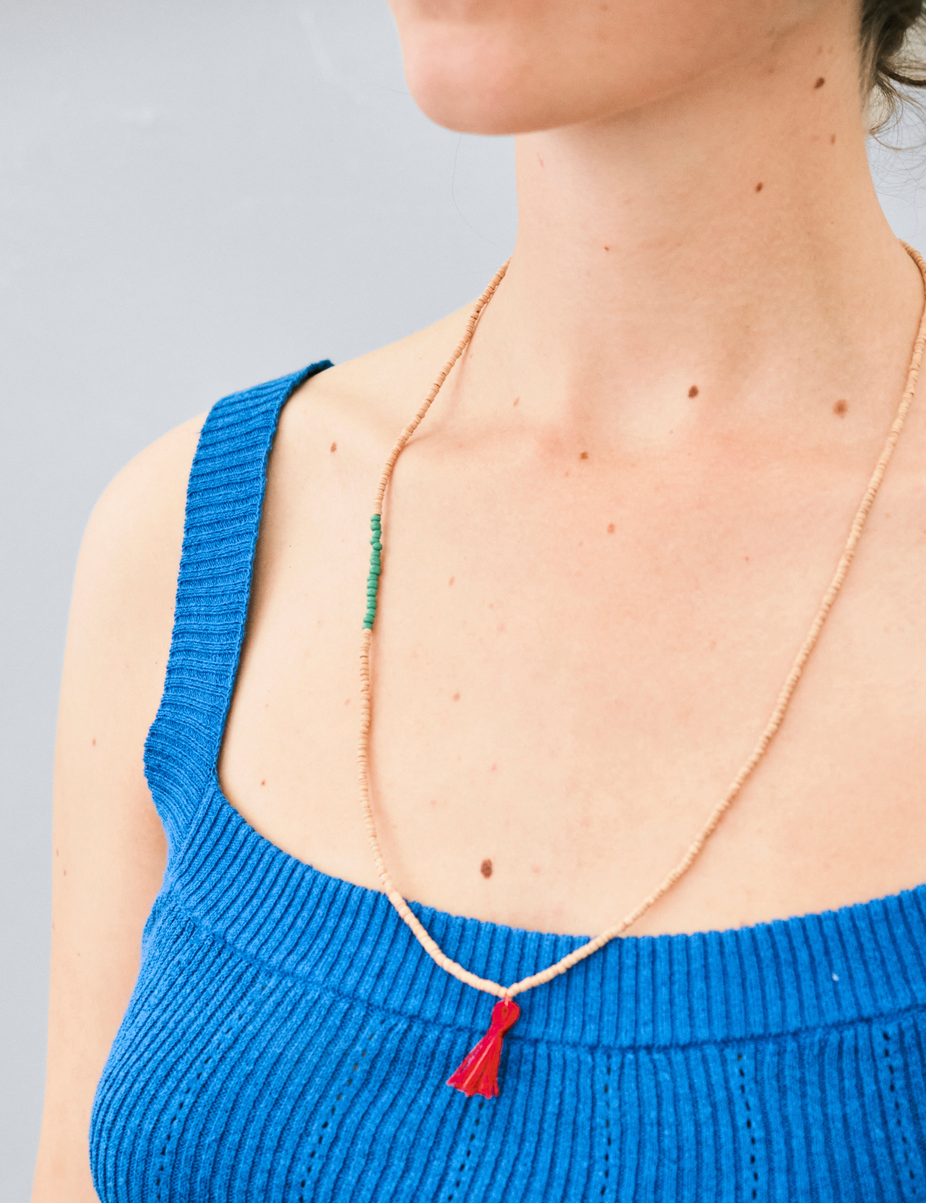 Collier Tulsi-mala Vert