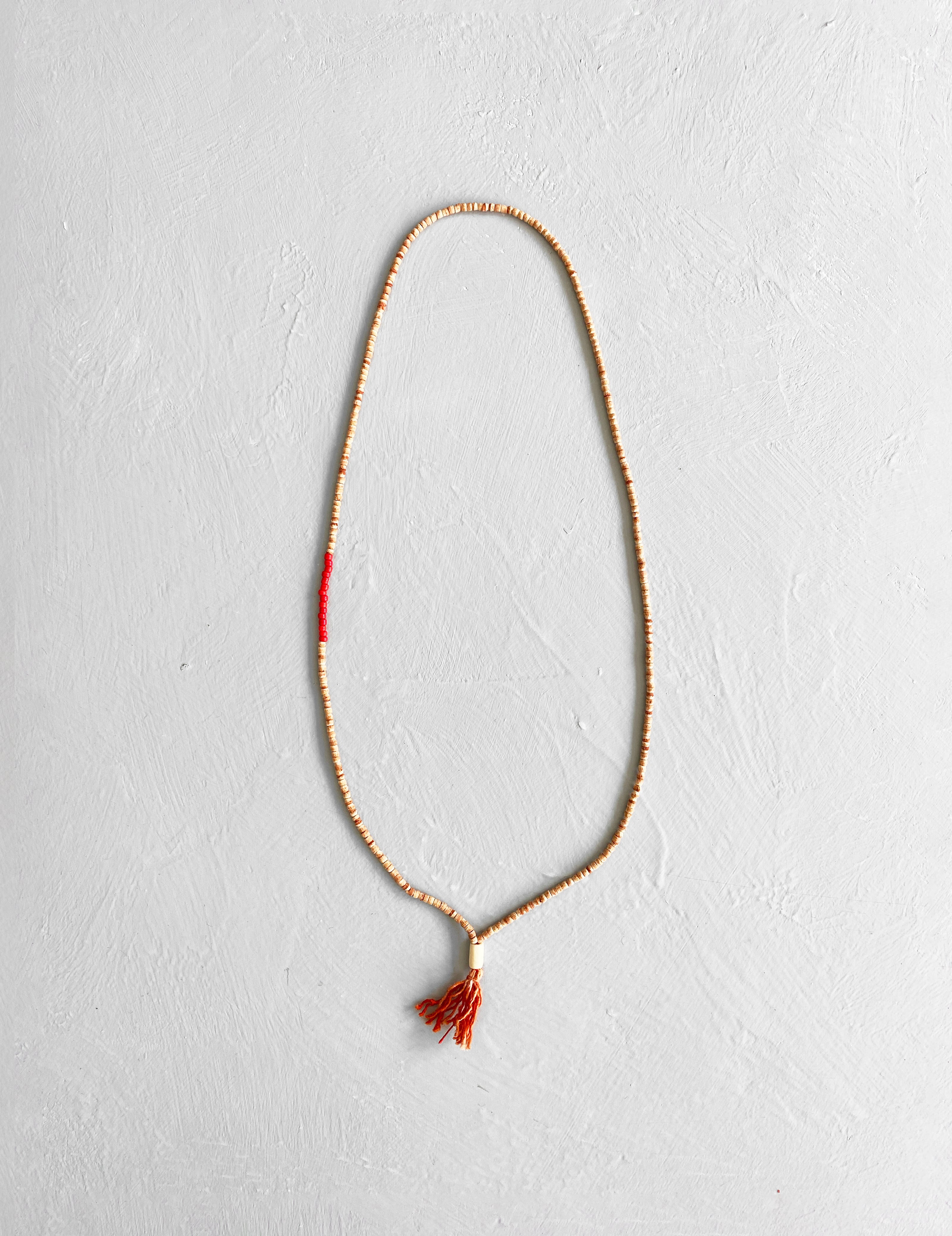 Collier Tulsi-mala Rouge