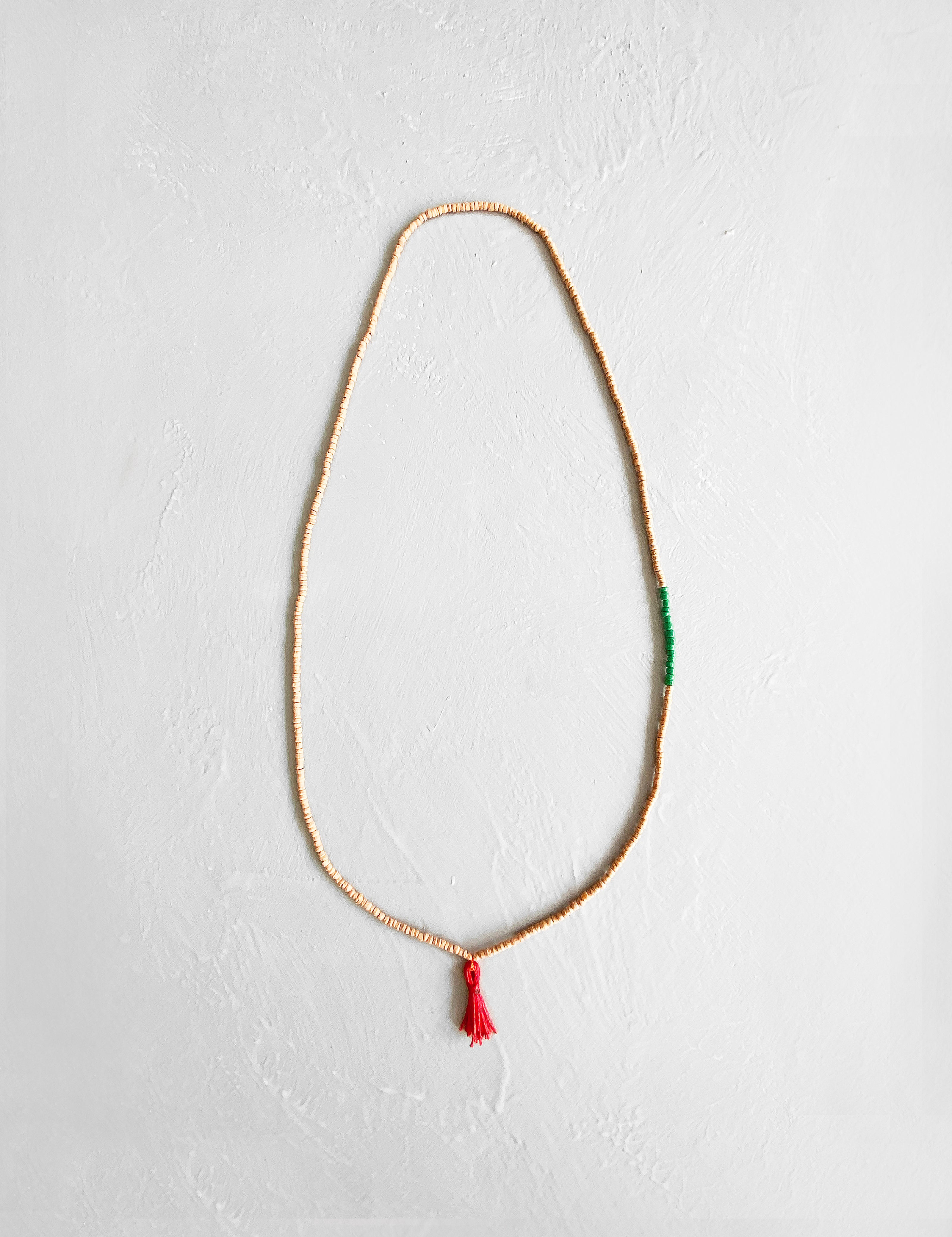 Collier Tulsi-mala Vert