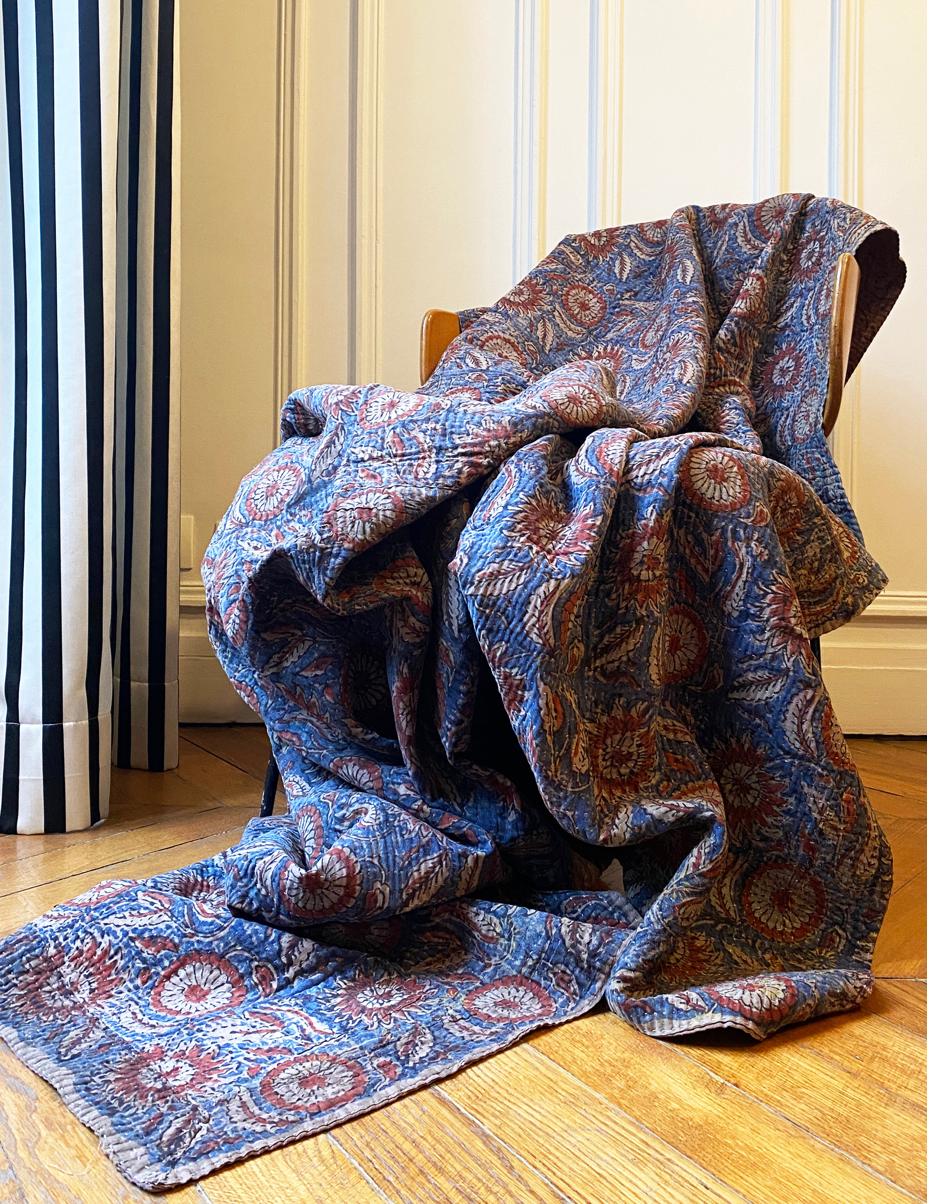 Dessus de lit Bagru Indigo