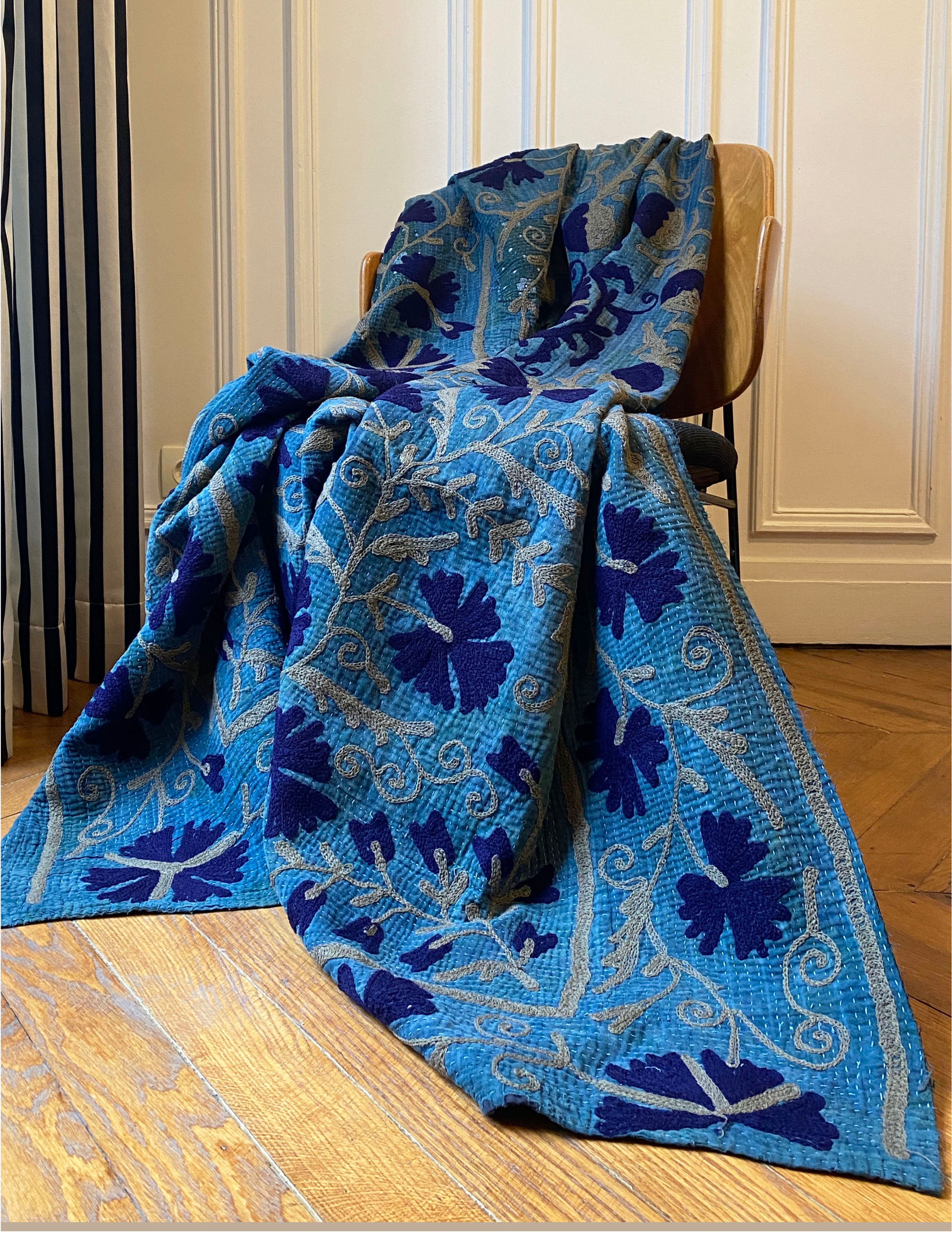 Dessus de lit Dili  Bleu