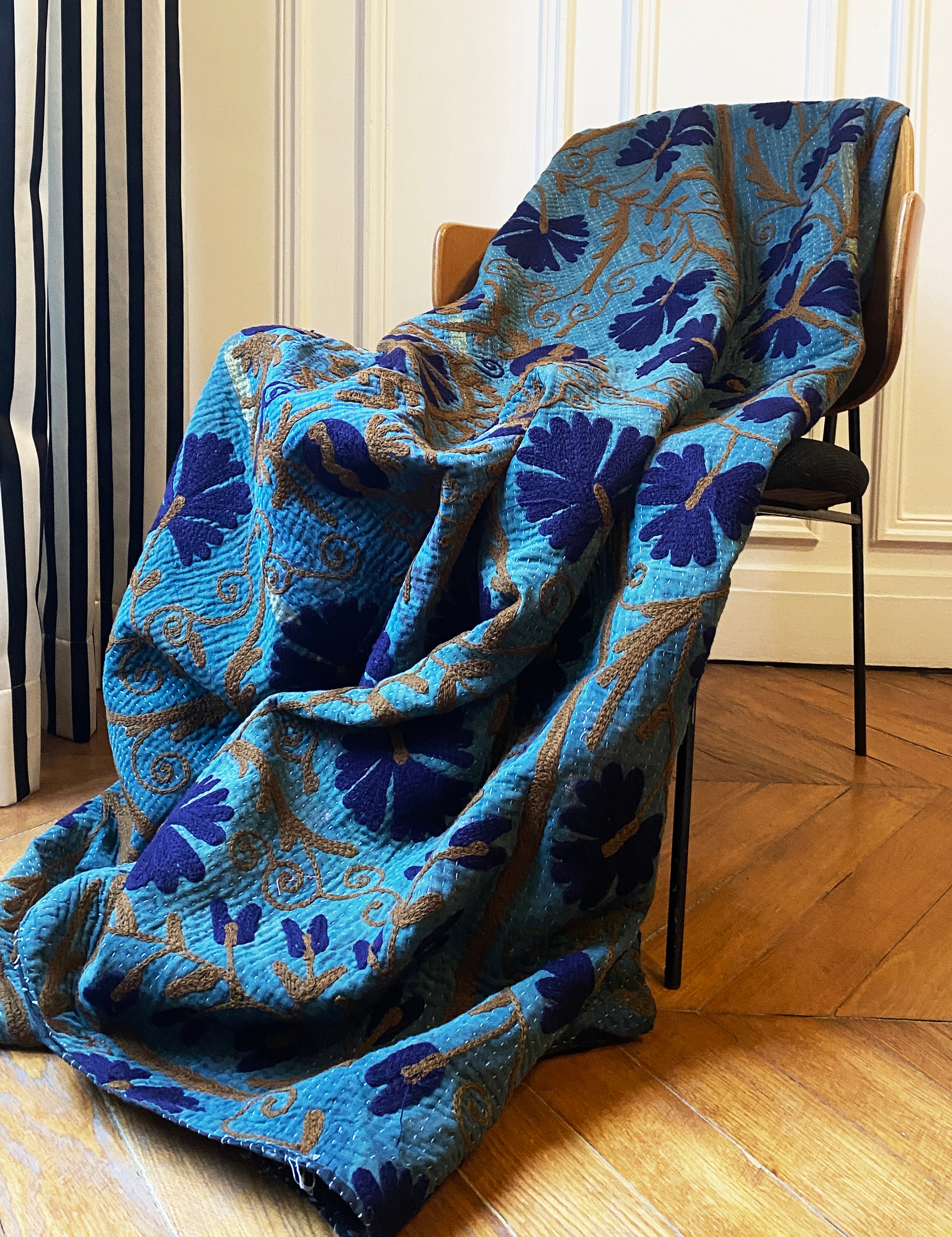 Dessus de lit Dili Indigo